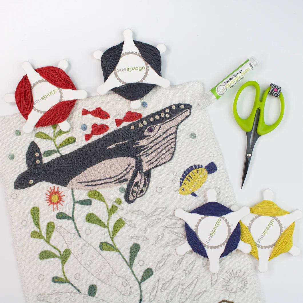 Trade Winds Belgian Linen Embroidery Panel