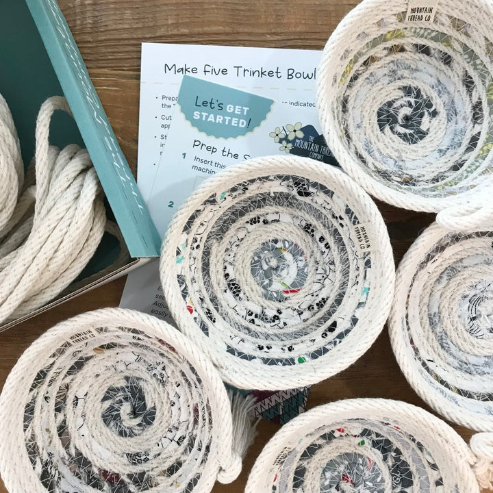 Roped Coil Basket DIY Kit - Trinket Bowls