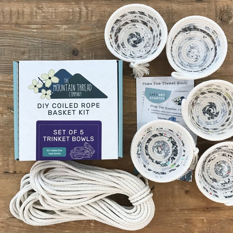 Roped Coil Basket DIY Kit - Trinket Bowls
