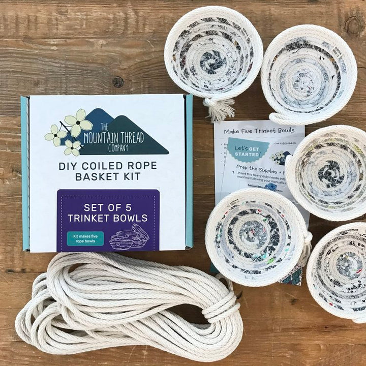 Roped Coil Basket DIY Kit - Trinket Bowls