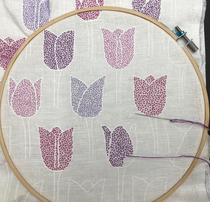 Tulips Embroidery Sampler