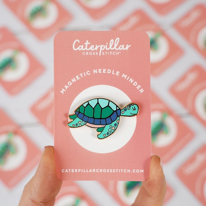 Magnetic Enamel Needle Minder - Turtle