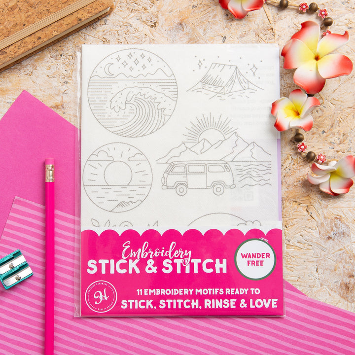 Wander Free Stick & Stitch Embroidery Patterns