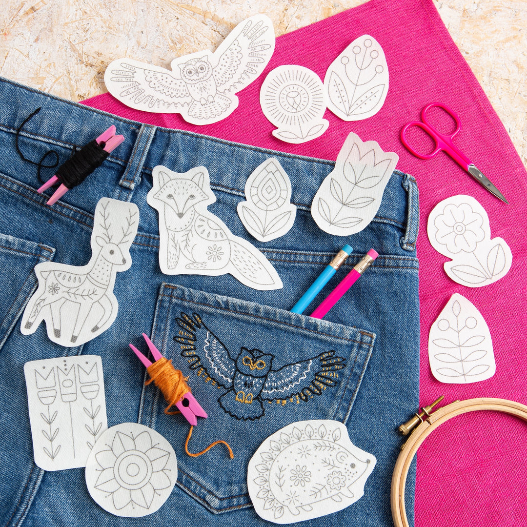 Woodland Folk Stick & Stitch Embroidery Patterns