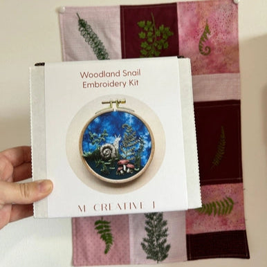 Woodland Snail 3D Raised Stitching Embroidery Kit