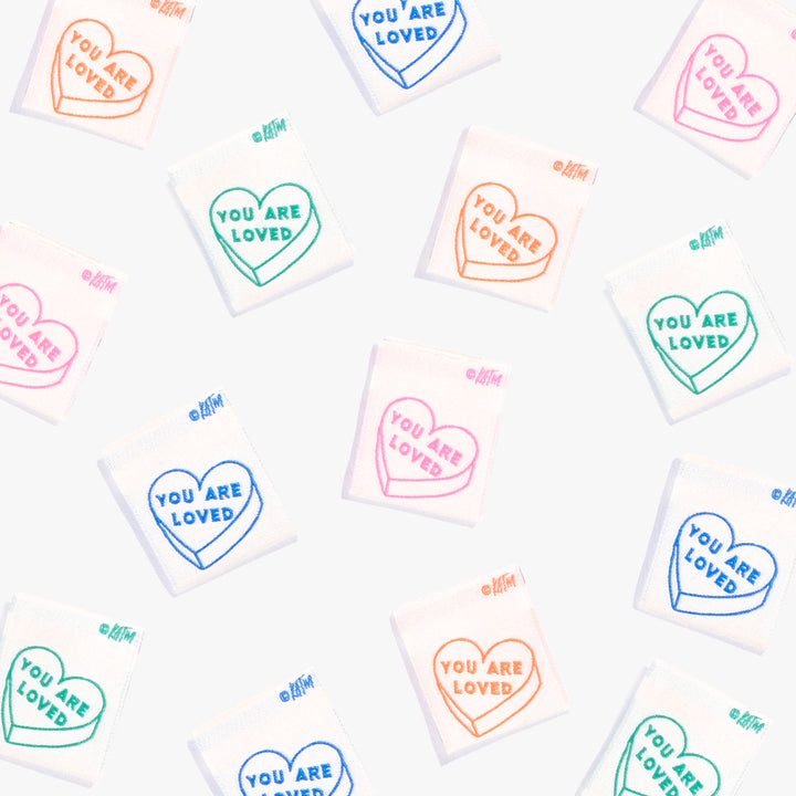YOU ARE LOVED Woven Labels