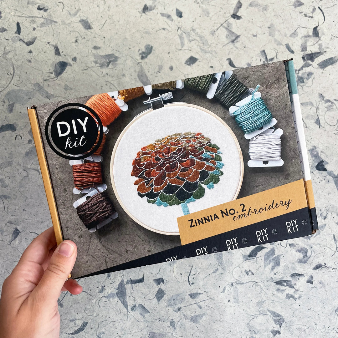 Zinnia No. 2 Hand Embroidery Kit
