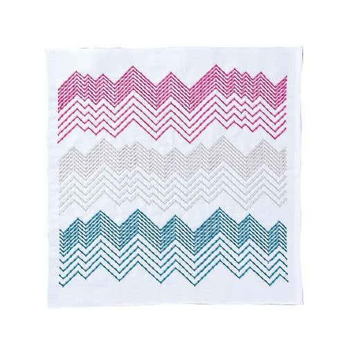 Textile Lab Sashiko Sampler - Peaks – Snuggly Monkey