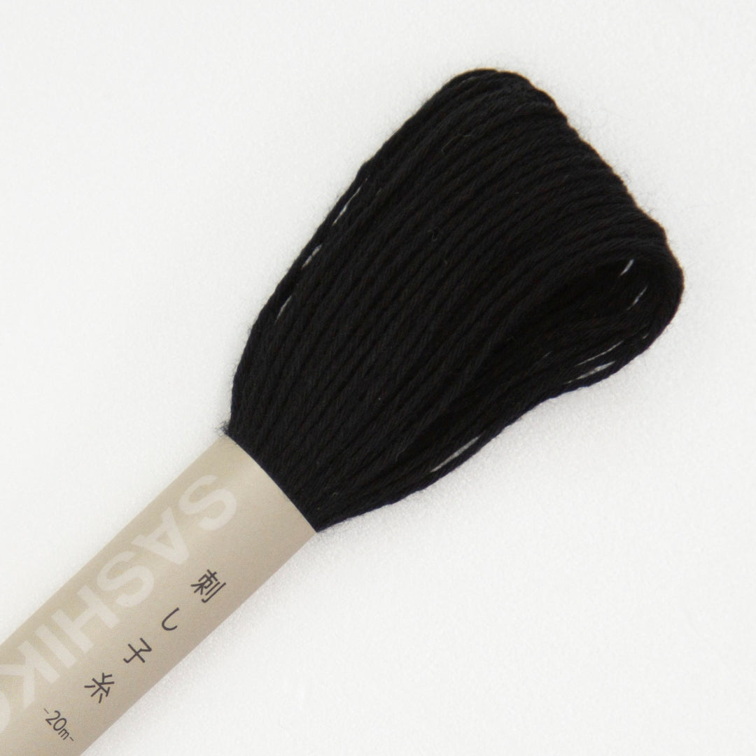 20m Skein Olympus Sashiko Thread - Black (#20)