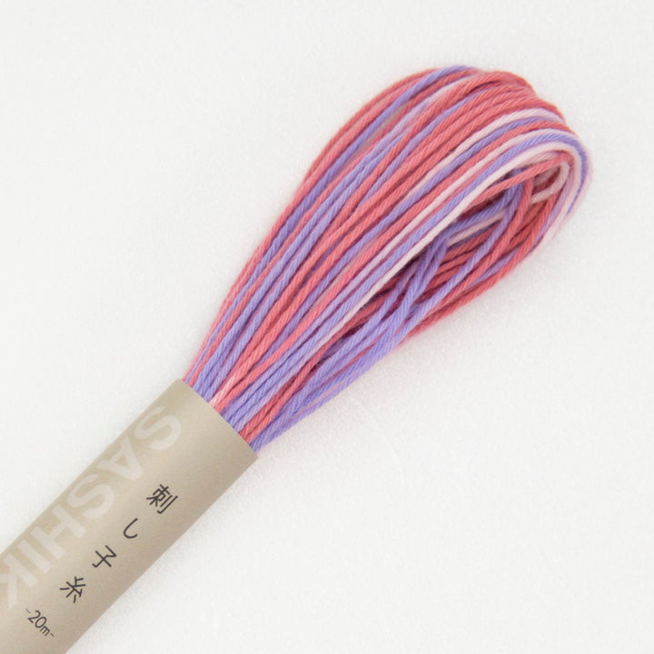20m Skein Olympus Sashiko Thread - Variegated Pinks (#73)