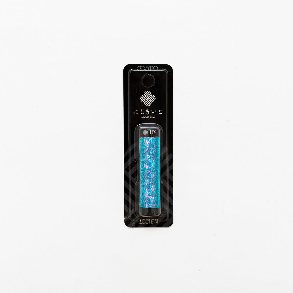 Metallic Embroidery Floss | Cosmo Nishikiito Opali - BLUE SKY (109) Floss - Snuggly Monkey