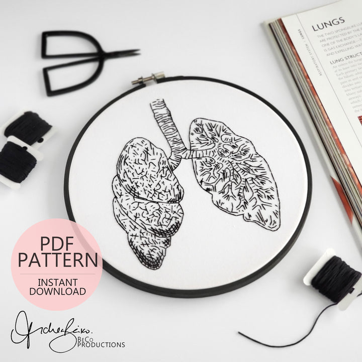 PDF PATTERN - Lungs Anatomy by BeCo Productions