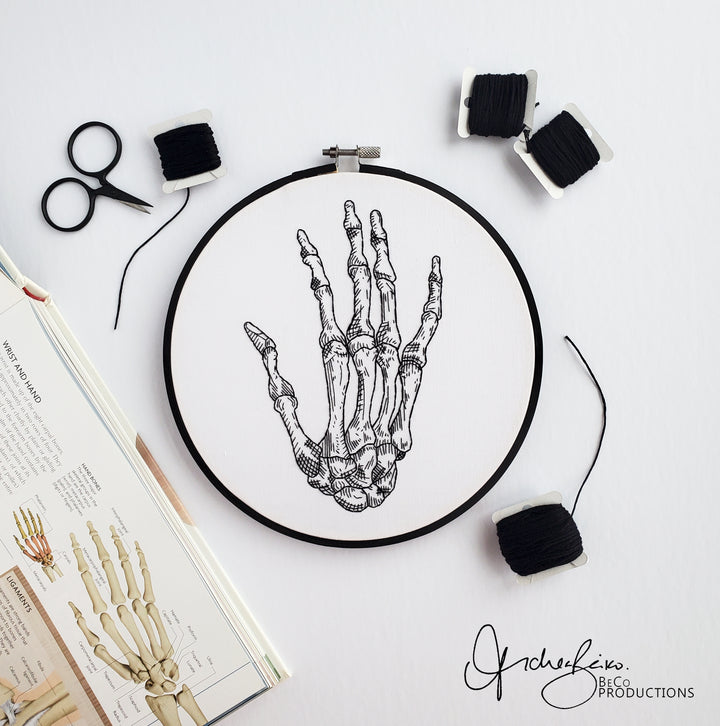 PDF PATTERN - Skeletal Hand by BeCo Productions