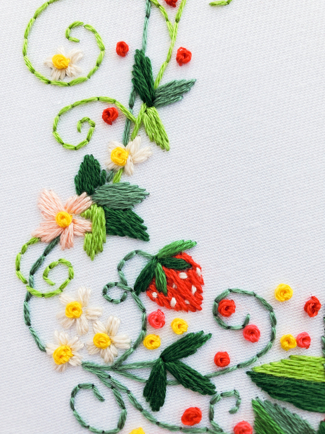 PDF PATTERN - Strawberry Floral Wreath by BeCo Productions