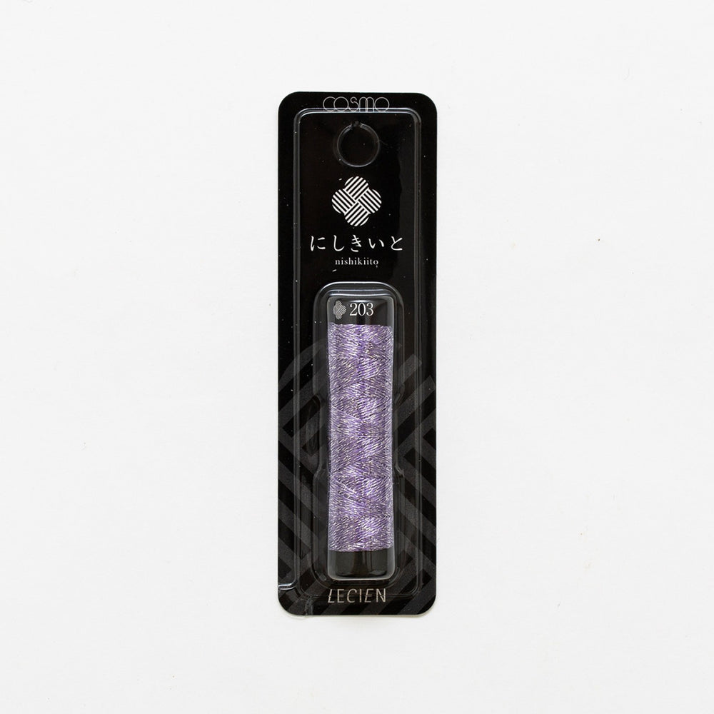 Metallic Embroidery Floss | Cosmo Nishikiito Champagni - MAUVE (203) Floss - Snuggly Monkey