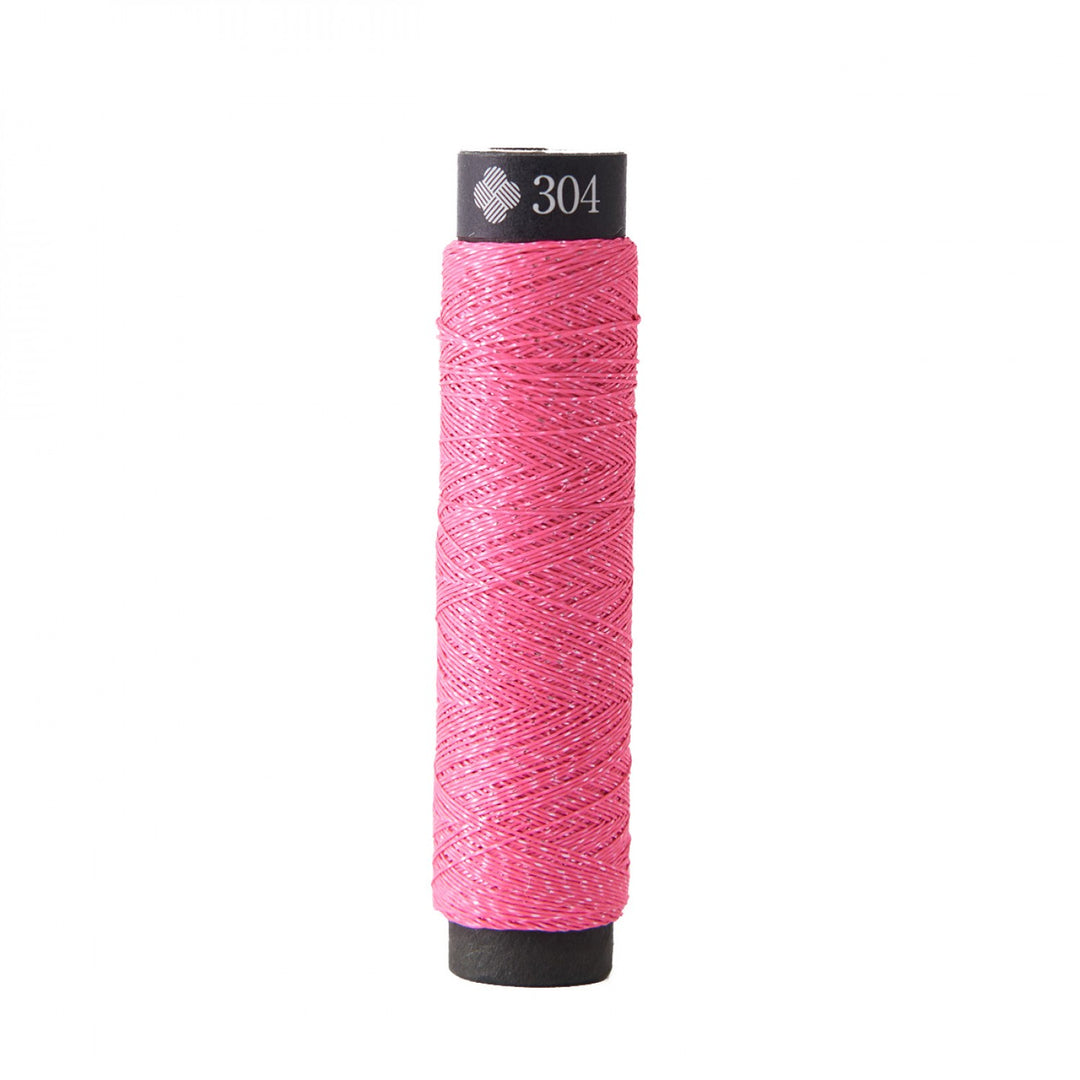 Metallic Embroidery Floss | Cosmo Nishikiito Neoni- DRAGONFRUIT (304) Floss - Snuggly Monkey