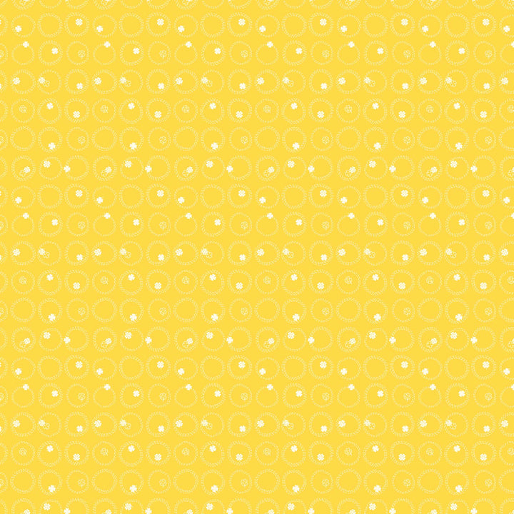 FIGO Fabrics Lucky Charms - Clovers in Yellow