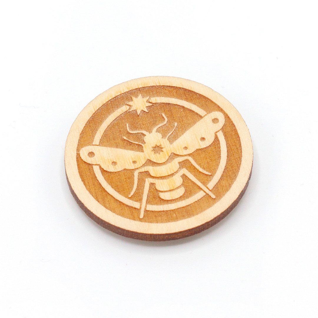 Wooden Needle Minder - Bee