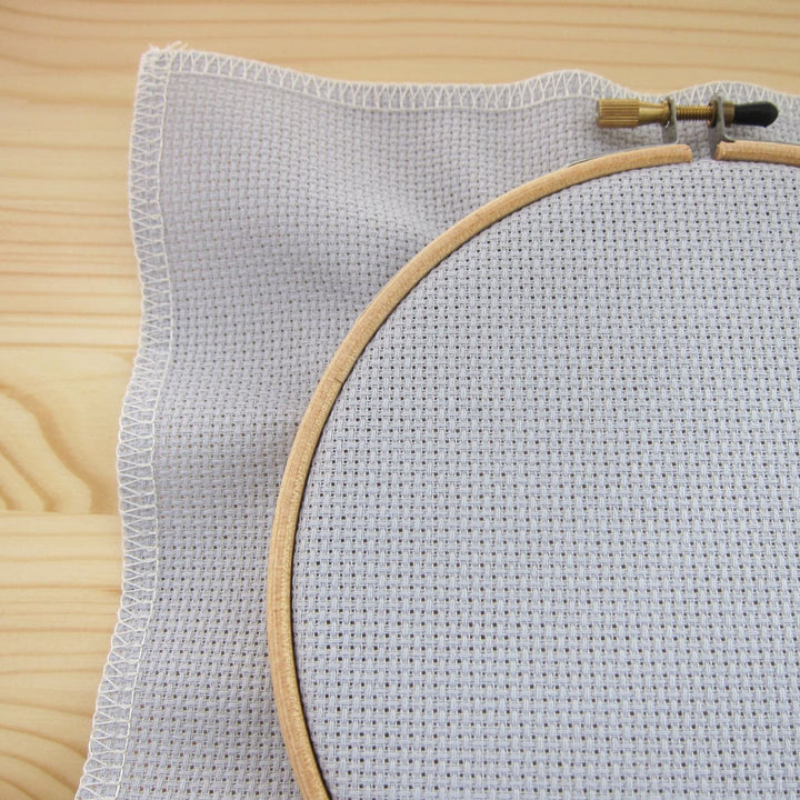 Touch of Gray Aida Cross Stitch Fabric Fabric - Snuggly Monkey