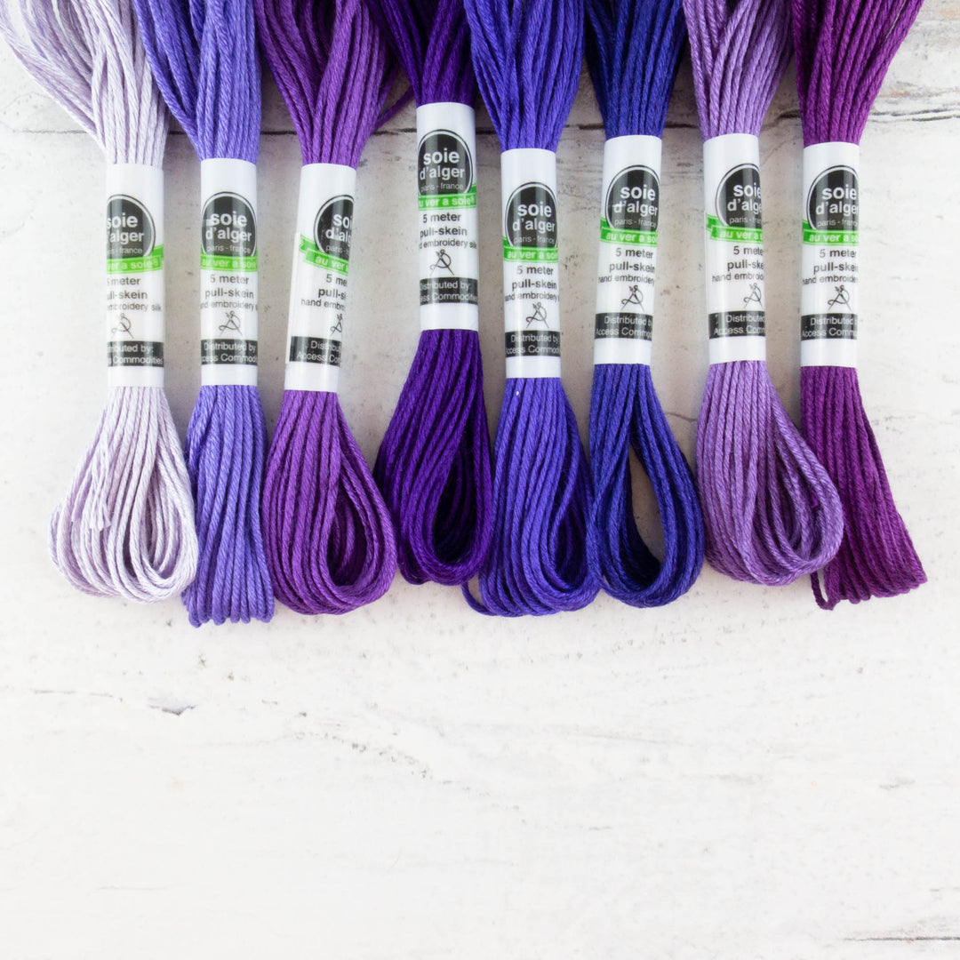 Soie d'Alger Silk Embroidery Thread - Purple
