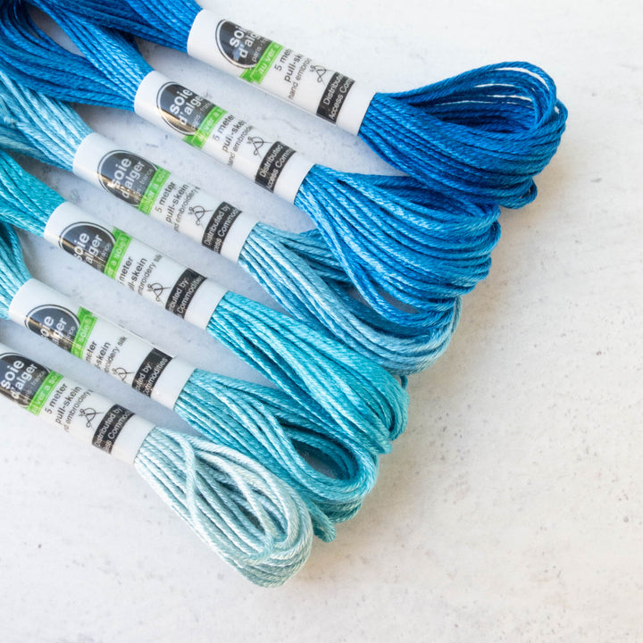 Soie d'Alger Silk Embroidery Thread - Blue