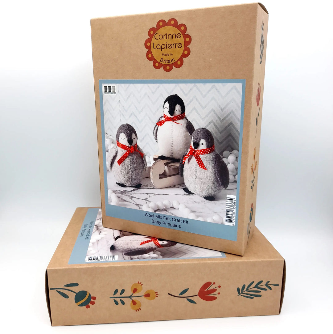 Baby Penguins Felt Embroidery Craft Kit