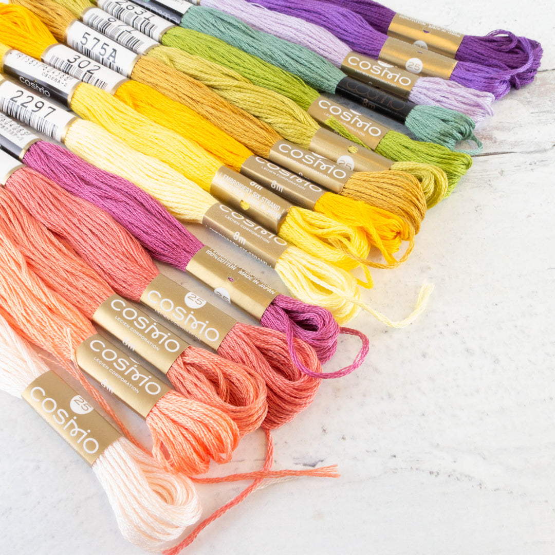Cosmo Embroidery Floss Set :: BeCo Floral Rainbow