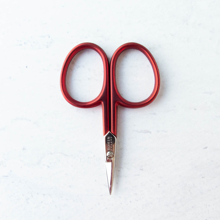 Mini Red Soft Touch Embroidery Scissors