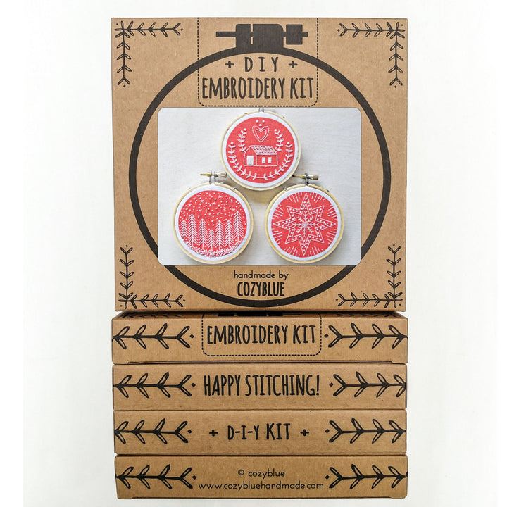 cozyblue Embroidery Kit :: Holiday Ornaments Patterns - Snuggly Monkey