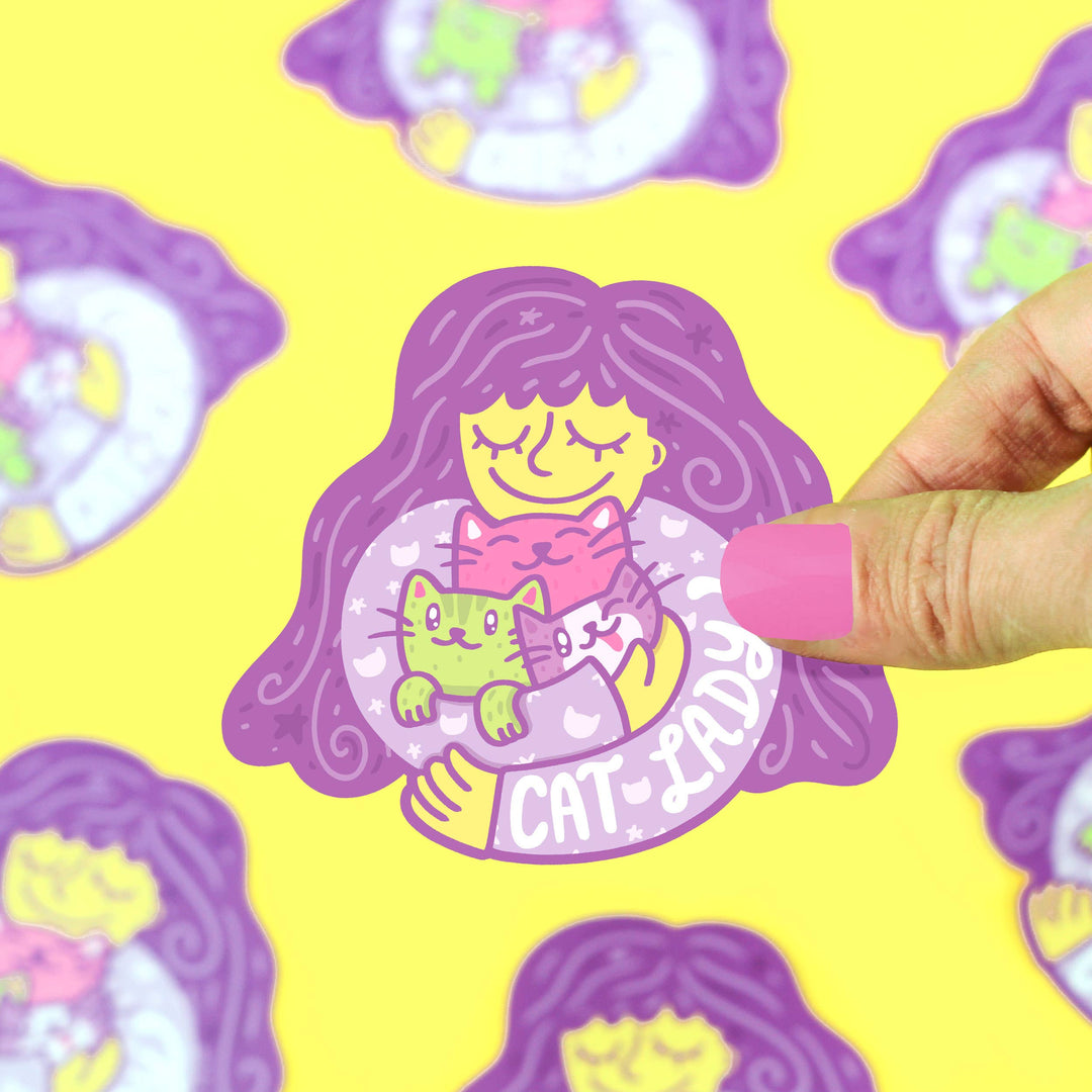 Turtle Soup Vinyl Sticker - Cat Lady