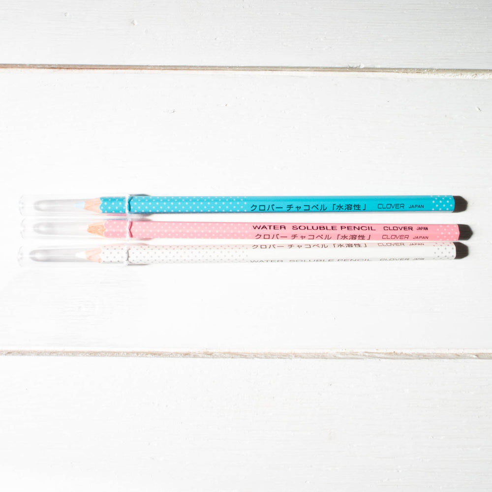 Clover Water Soluble Pencil Set (3 colors) Notions - Snuggly Monkey