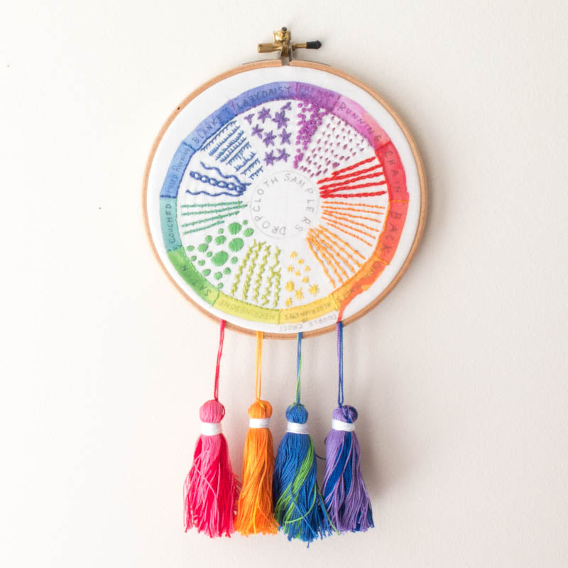 Dropcloth Embroidery Samplers :: Color Wheel Patterns - Snuggly Monkey