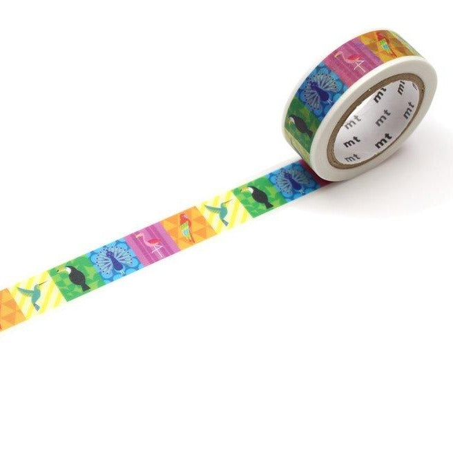 Colorful Birds Japanese Washi Tape
