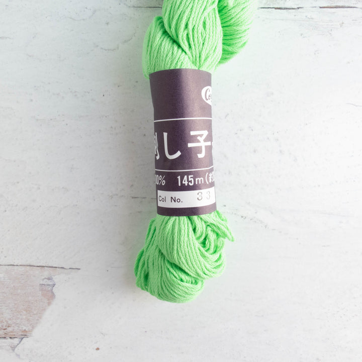 Coron Sashiko Thread - Light Green (#33)