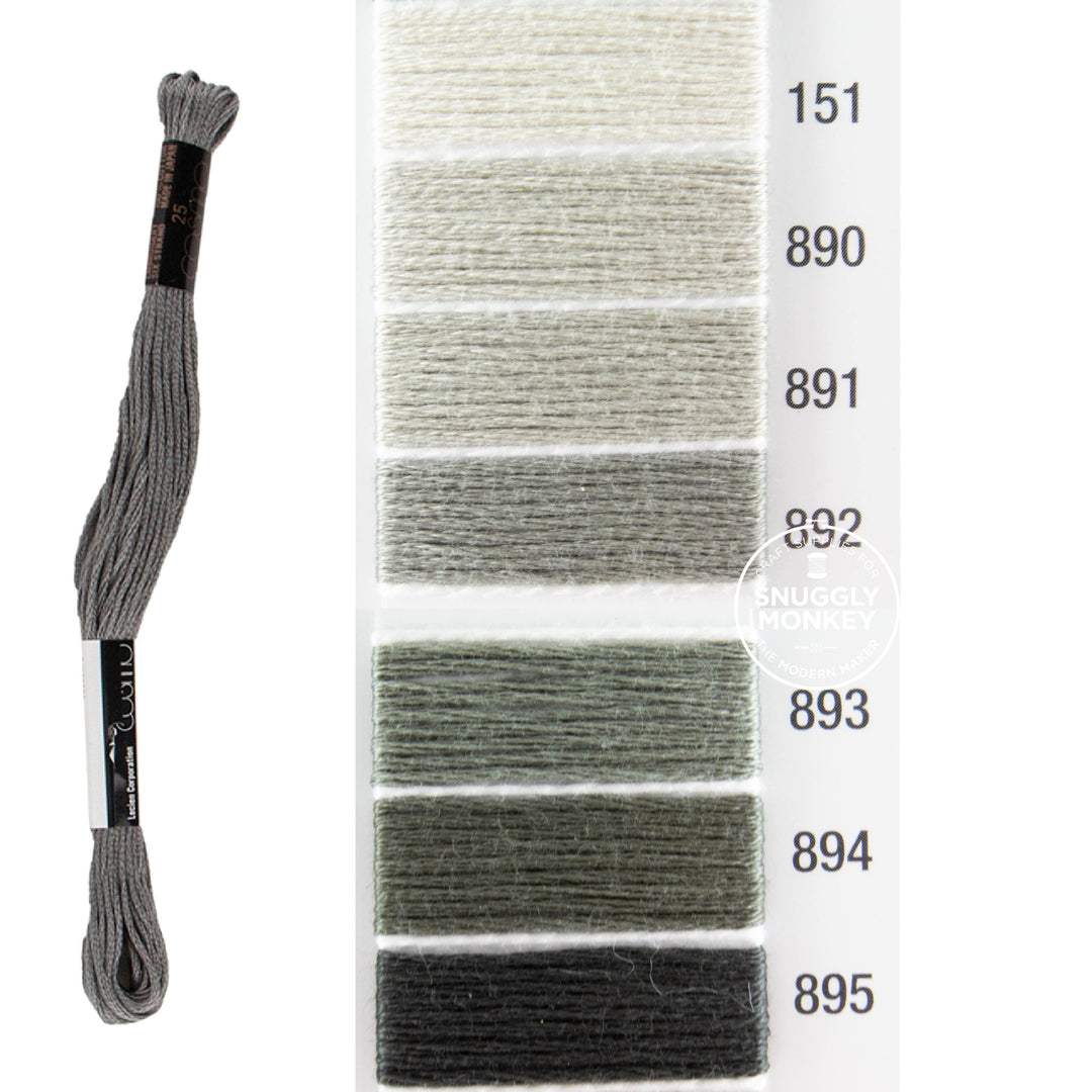 Cosmo Embroidery Floss - Neutrals (No. 151-895)