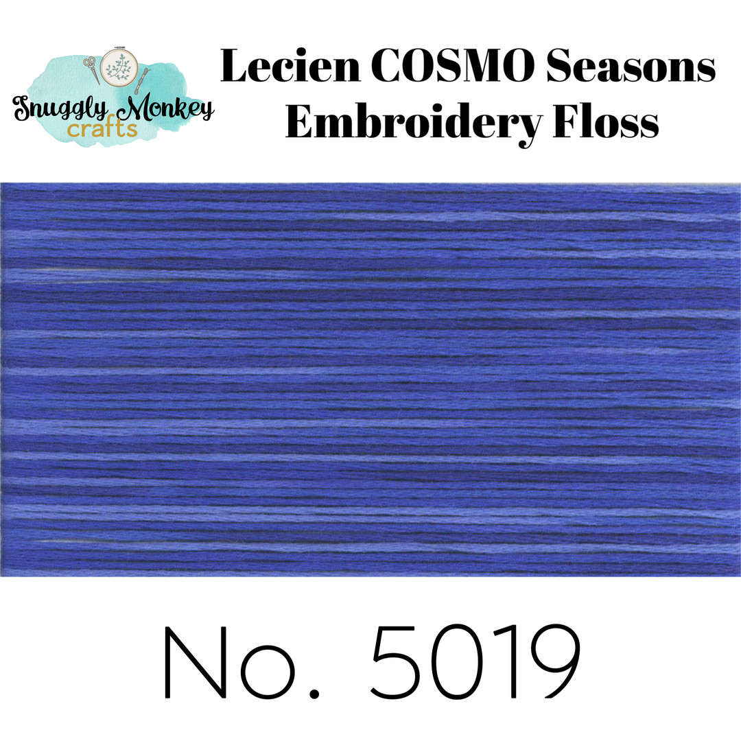 COSMO Seasons Variegated Embroidery Floss - 5016, 5017, 5018, 5019, 5020 Floss - Snuggly Monkey