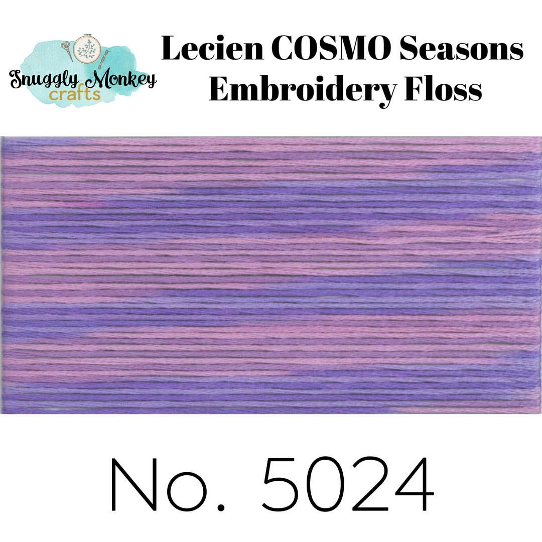 COSMO Seasons Variegated Embroidery Floss - 5021, 5022, 5023, 5024, 5025 Floss - Snuggly Monkey