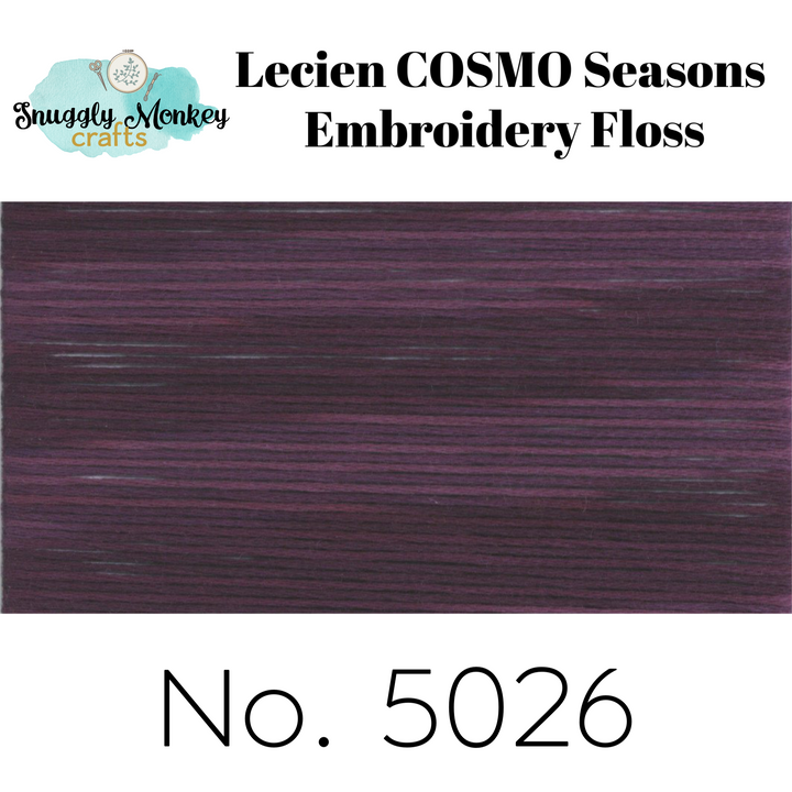 COSMO Seasons Variegated Embroidery Floss - 5026, 5027, 5028, 5029, 5030 Floss - Snuggly Monkey