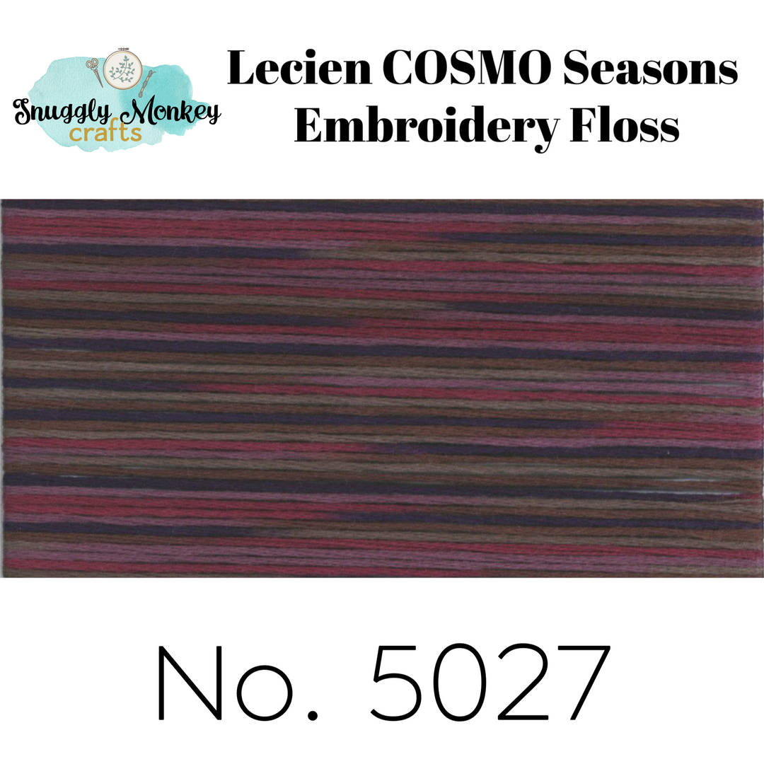 COSMO Seasons Variegated Embroidery Floss - 5026, 5027, 5028, 5029, 5030 Floss - Snuggly Monkey