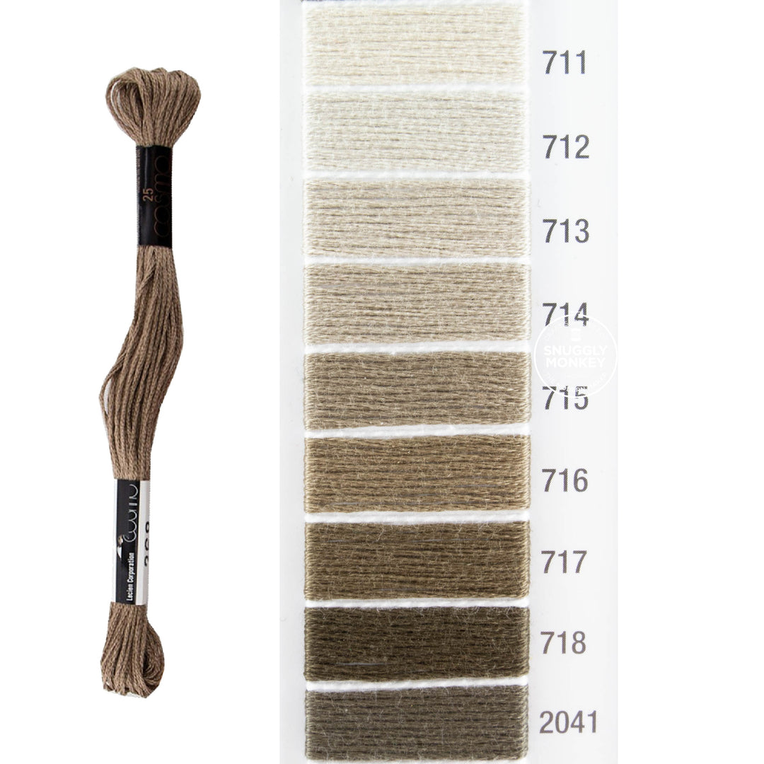 Cosmo Embroidery Floss - Neutrals (No. 711-2041)