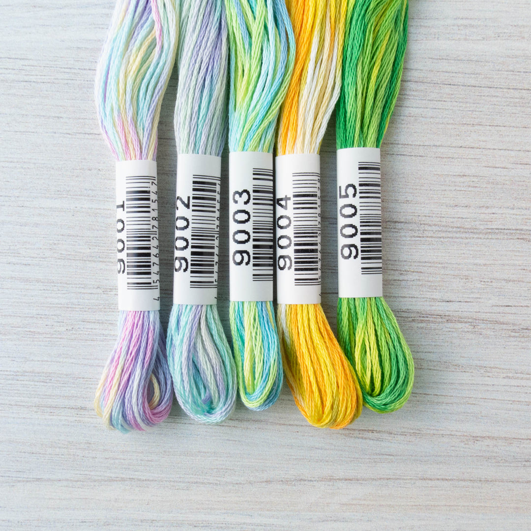 COSMO Seasons Variegated Embroidery Floss - 9001, 9002, 9003, 9004, 9005 Floss - Snuggly Monkey