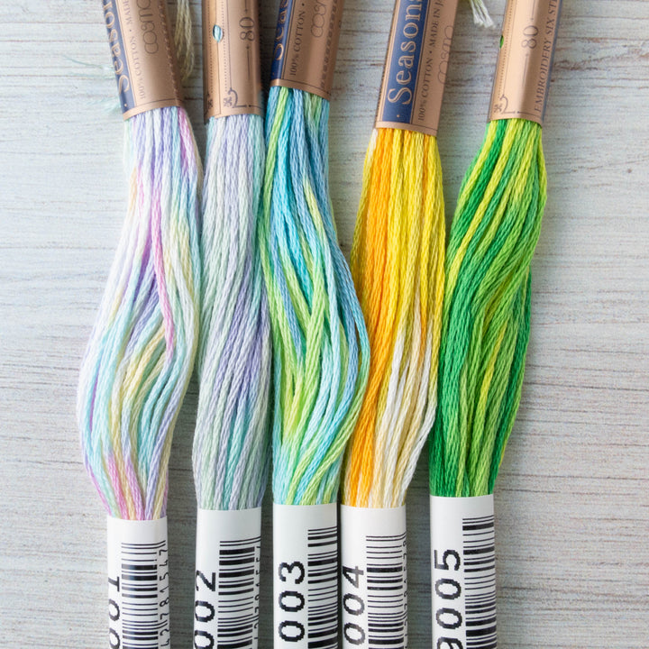 COSMO Seasons Variegated Embroidery Floss - 9001, 9002, 9003, 9004, 9005 Floss - Snuggly Monkey
