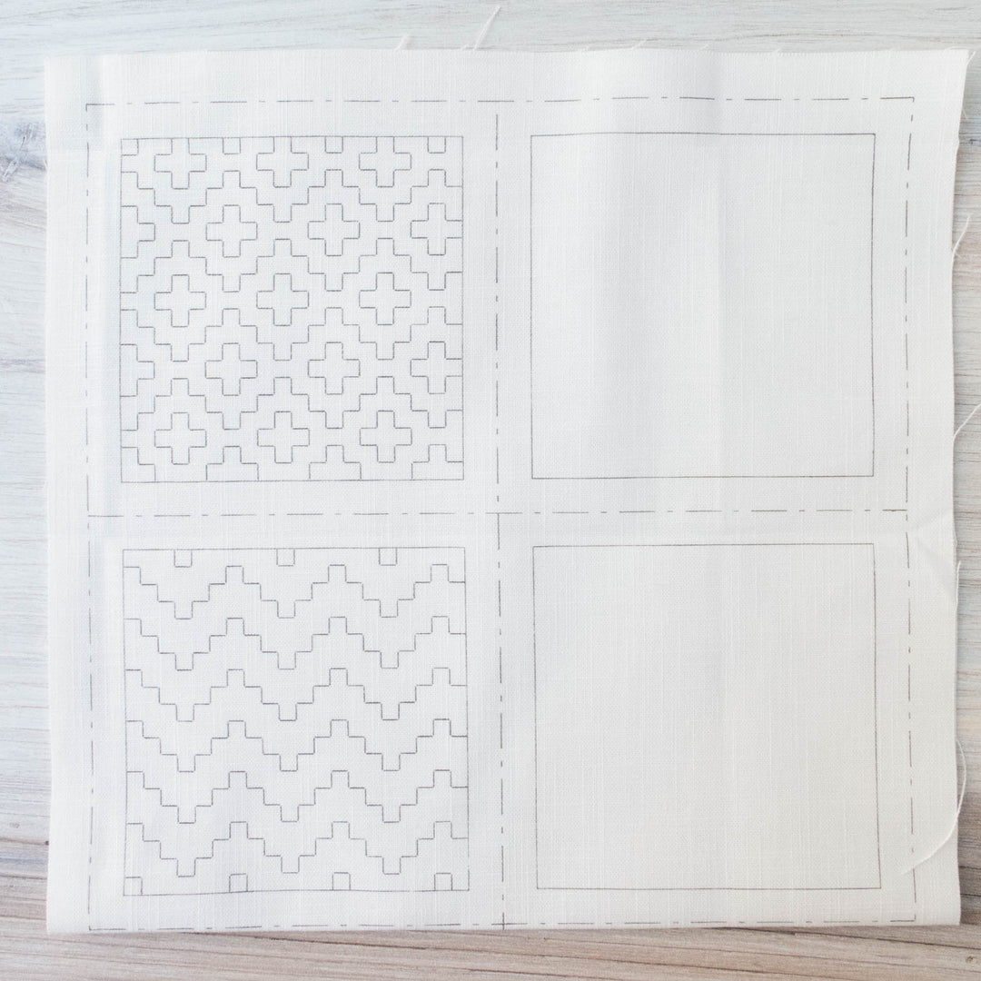 Lecien Cosmo Sashiko Coasters - Hitomezashi White (98903)