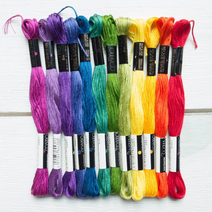 Cosmo Embroidery Floss Set :: Color Wheel Floss - Snuggly Monkey