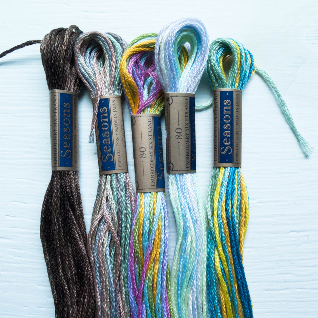 COSMO Seasons Variegated Embroidery Floss - 5031, 5032, 5033, 5034, 5035 Floss - Snuggly Monkey