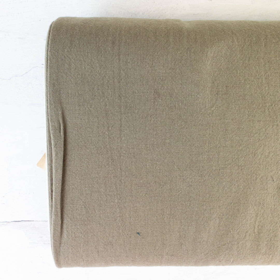 Cosmo Cotton Linen Blend Canvas - Dark Taupe