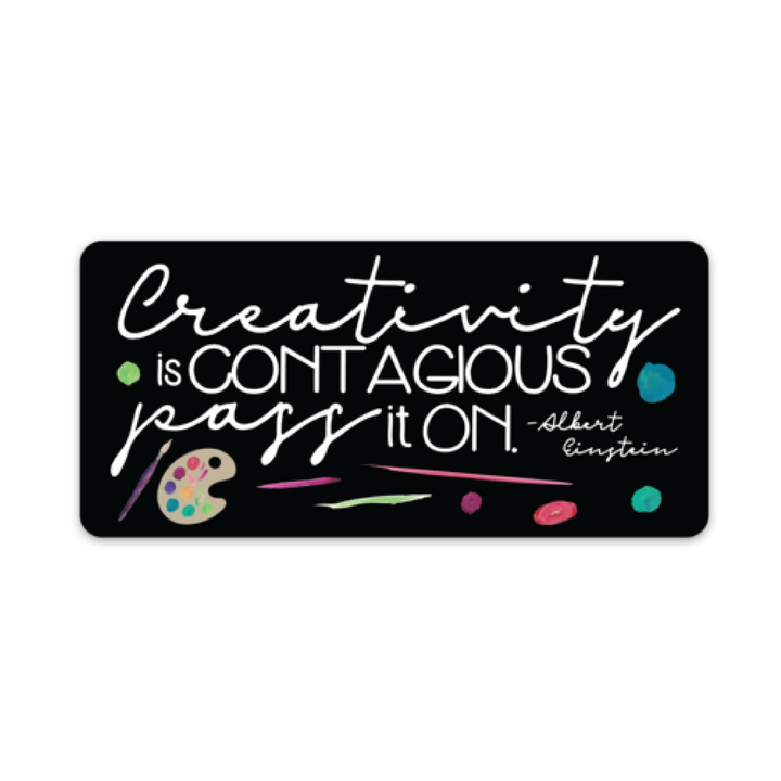 Creativity is Contagious Vinyl Sticker