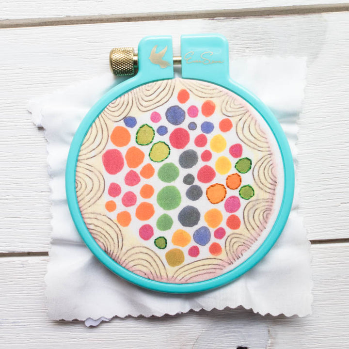 EverSewn 4 inch Easy Twist Embroidery Hoop Embroidery Hoops - Snuggly Monkey