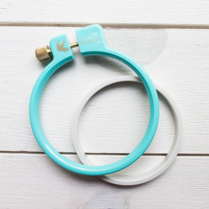 EverSewn 4 inch Easy Twist Embroidery Hoop Embroidery Hoops - Snuggly Monkey
