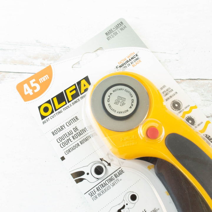 45mm Ergonomic Rotary Cutter - Yellow